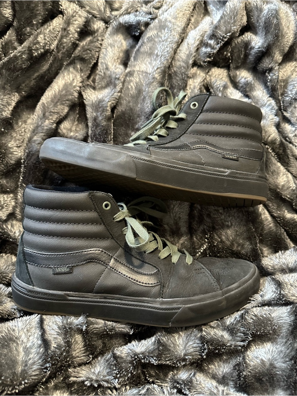 Vans Men's Sk8-Hi Black High-Top Skate Shoes BMX Scotty Cranmer Sneakers